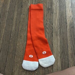TCK Orange and White Knee-High Socks